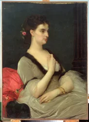 Porträt der Gräfin E. A. Woronzowa-Daschkowa, 1873